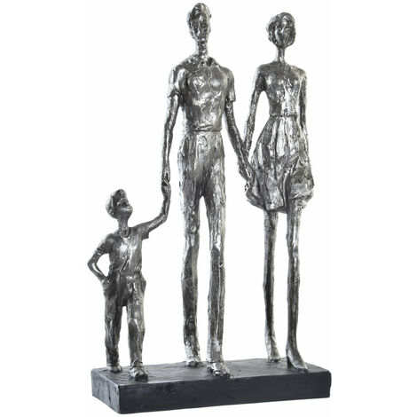 Harzfiguren 26x11.5x41.5 Silberfamilie Material Multicolor Color Family Figuren Détails Details