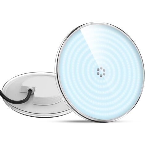 Harzgefülltes LED-Poollicht, 35 W PAR56-Poollicht (entspricht 300 W Halogenlampe), LED-Pool-Spotlicht, 3500 lm, 140 ° Abstrahlwinkel, IP68 wasserdicht Ulisem