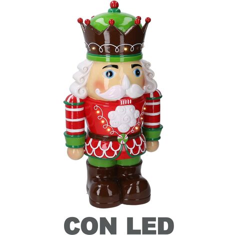 Harzsoldat mit grüner LED cm26x18h48