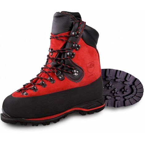 Hase Forststiefel Schnittschutz 2 "Cervino" aus Leder 45