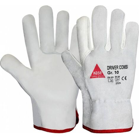 Hase Lederhandschuhe "Driver Combi" 12
