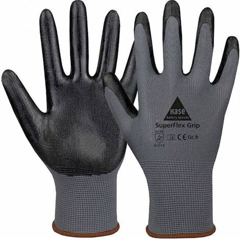 Hase Montagehandschuhe Feinstrick "SuperFlex Grip" 6