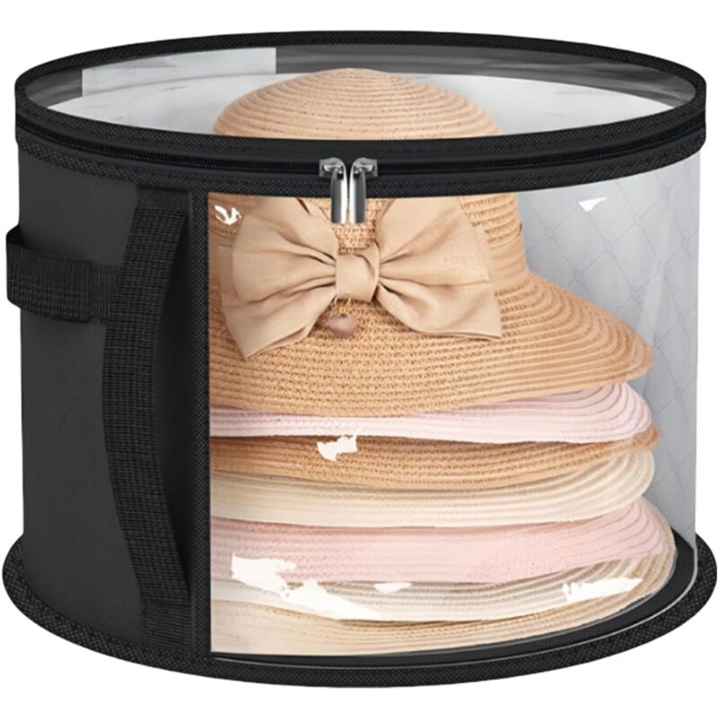 Sac de rangement pour chapeaux, boîte de rangement pliable, légère et respirante, idéale pour la maison et les voyages.