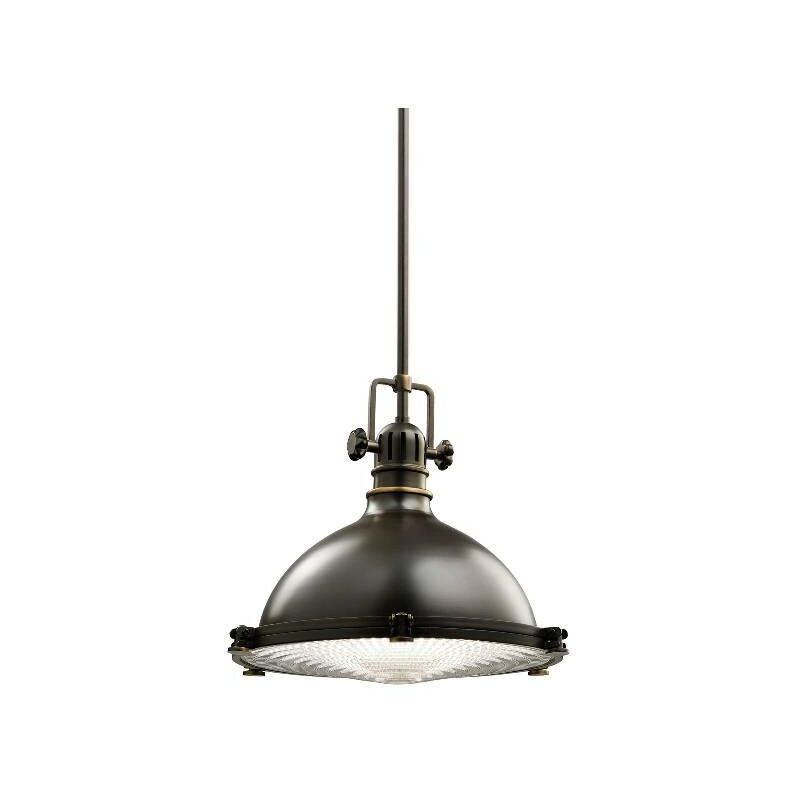 Elstead Lighting - Elstead Hatteras Bay - 1 Light Medium Dome Ceiling Pendant Olde Bronze, E27