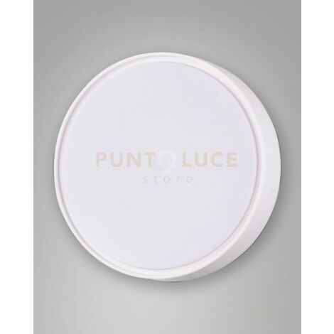 HATTON PLAFONIERA BIANCA 2 LUCI E27 D.30CM  POLICARBONATO