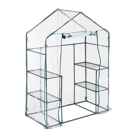HATTORO Serre en film plastique Serre de jardin Vert Transparent