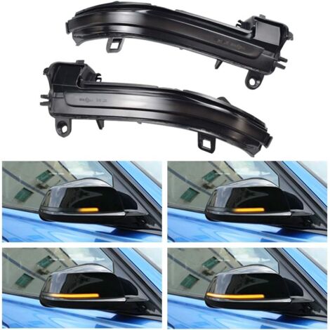 Hatu Paire de clignotants LED dynamiques pour rétroviseurs B-MW 1 2 3 4 Series F20 F30 F31 F21 F22 F23 F32 F33 F34 X1 E84 F36 F87 M2 (jaune)