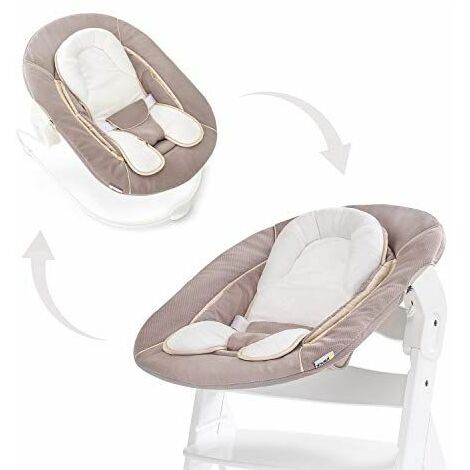 Hauck/ Alpha Bouncer/ Transat Nouveau-Né 3 en 1/ Douillet/ dès la Naissance pour Chaise Haute Évolutives en Bois