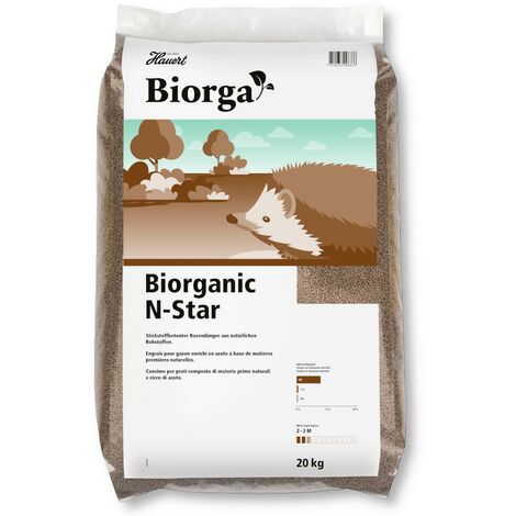 Hauert Biorganic N-Star 20 kg Universaldünger Rasendünger FiBL Biodünger