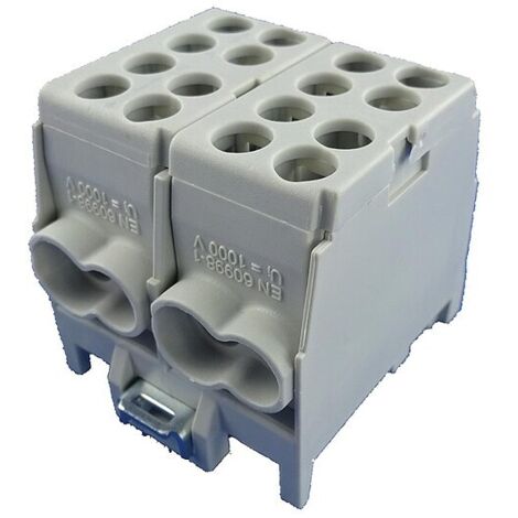 Hauptleitungs-Abzweigklemme - 2x grau 4x Eingang 35 mm² / 4x Ausgang 25 mm²