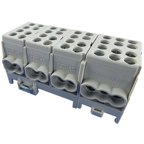 Hauptleitungs-Abzweigklemme - 4x grau 8x Eingang 35 mm² / 10x Ausgang 25 mm²