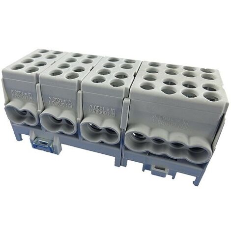 Hauptleitungs-Abzweigklemme - 4x grau 8x Eingang 35 mm² / 12x Ausgang 25 mm²