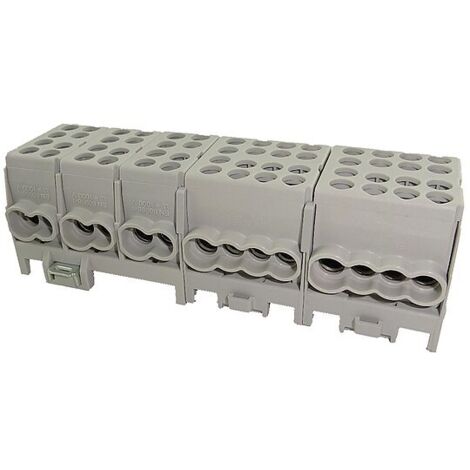 Hauptleitungs-Abzweigklemme - 5x grau 8x Eingang 35 mm² / 14x Ausgang 25 mm²