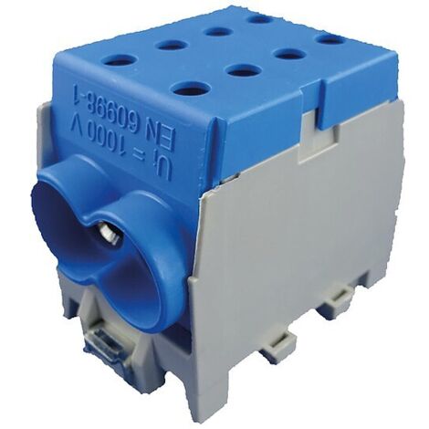 Hauptleitungs-Abzweigklemme - blau, 1-polig 2x Eingang 70 mm² / 2x Ausgang 70 mm²