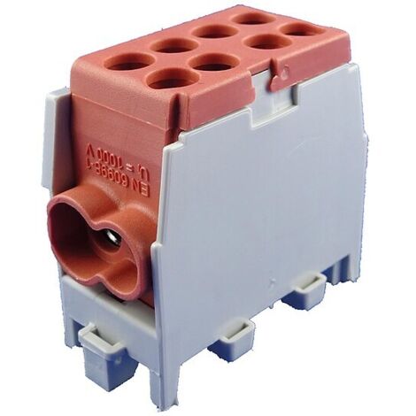 Hauptleitungs-Abzweigklemme - braun, 1-polig 2x Eingang 70 mm² / 2x Ausgang 70 mm²
