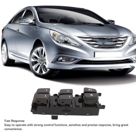 Hauptschalter für elektrische Fensterheber vorne links (Fahrerseite) 93570-3K600 für Hyundai Sonata 2.4L 3.3L (2008-2010)