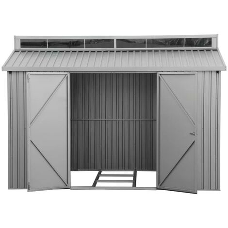 Haus aus Aluminium 10'x6' Duramax 323 x 182 x 230,5 cm Farbe Grau, von Ezooza