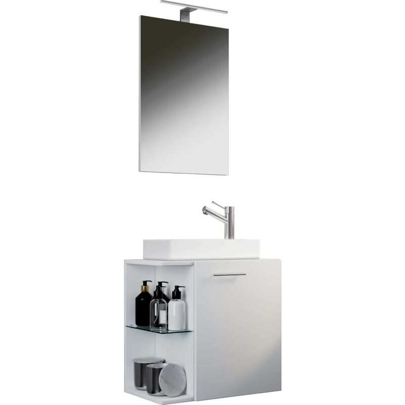 Ebuy24 - 3tlg Waschplatz Waschtisch Hausa Spiegel