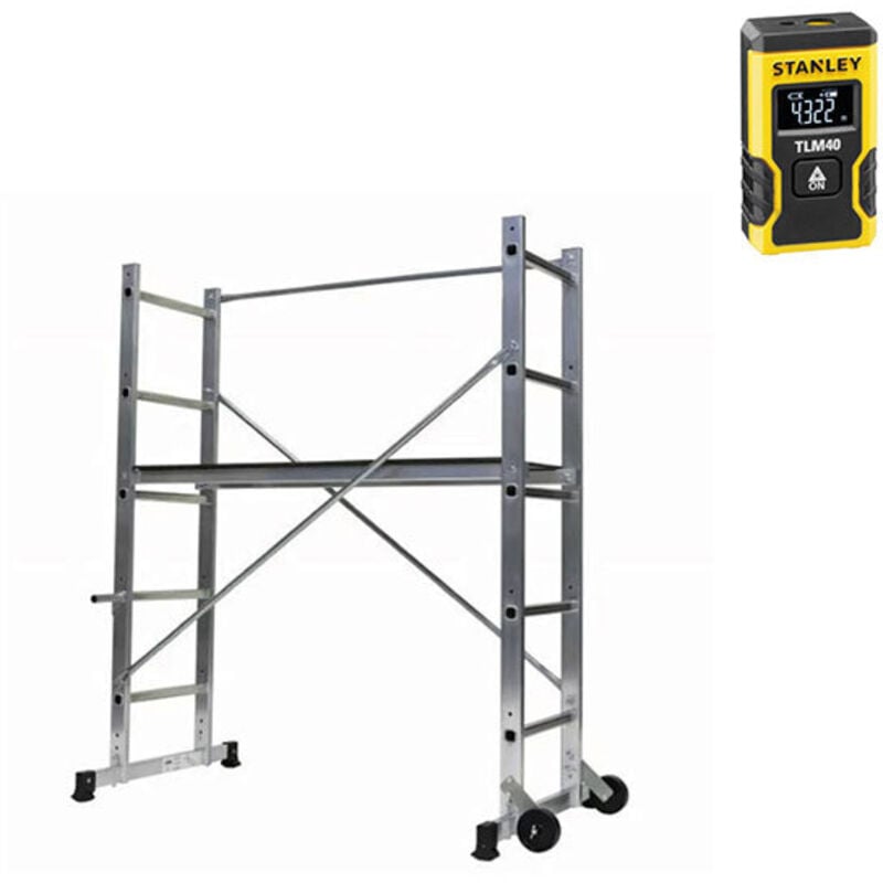 Image of Gerüst für Innenräume: Arbeitshöhe 2.87m maxi + Laser - 205700-LASER