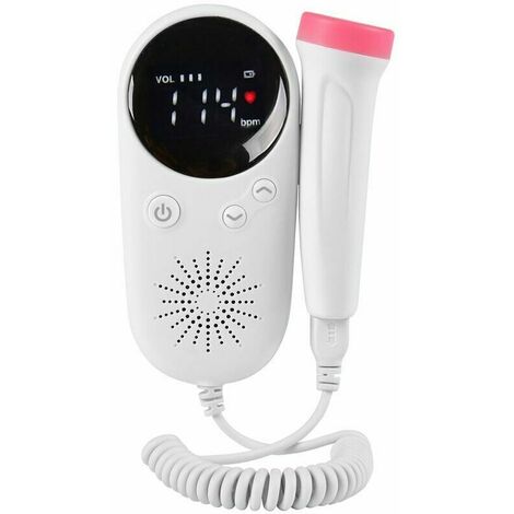TOVBMUP Haushalts-Fetal-Doppler-Baby-Pränatal-Herzmonitor LCD-Display Fetus-Voice Meter Schwangere Frau Daily Care Produkt