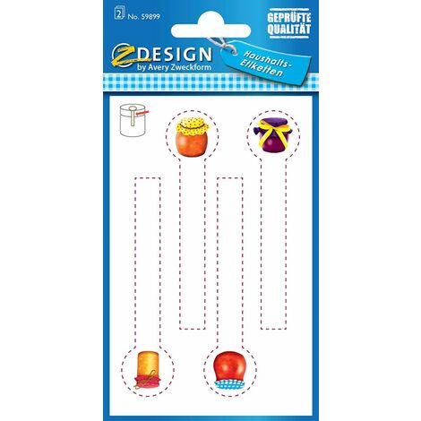 Haushaltsetiketten Glas-Siegel 8x Stück