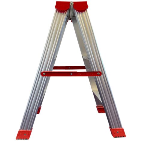 Haushaltstreppe - Leiter - 2x 3 Stufen - Aluminium - 75 cm hoch