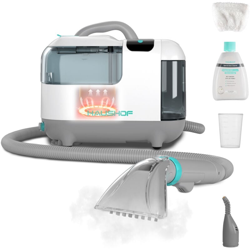 StainZapper Vapo 3 en 1 Nettoyeur Vapeur de Tapis, Shampouineuse, Aspirateur Vapeur, Nettoyeur Profond, Désinfection, Pour Canapé Voiture et Tissus