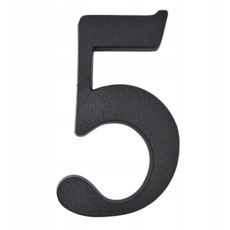 Hausnummer 5 schwarz 19 cm