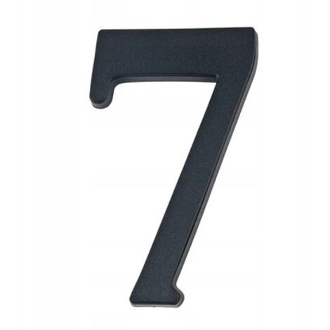 Hausnummer 7 schwarz 19 cm