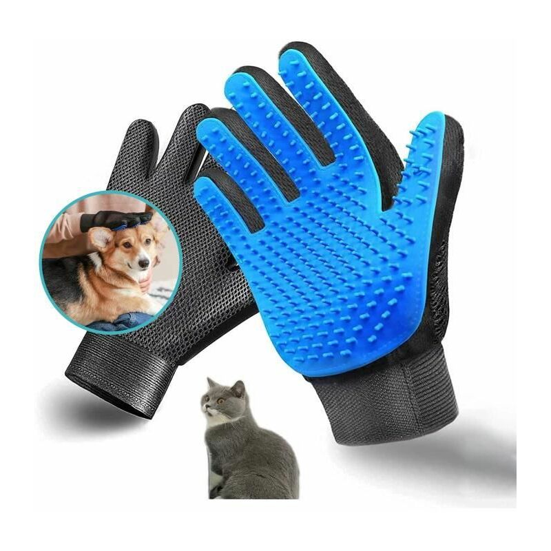 Haustierpflegehandschuh, effektives Massagegerät für Tierhaare, für Hunde/Katzen