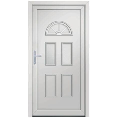 Haustür Weiß 88x190 cm PVC vidaXL