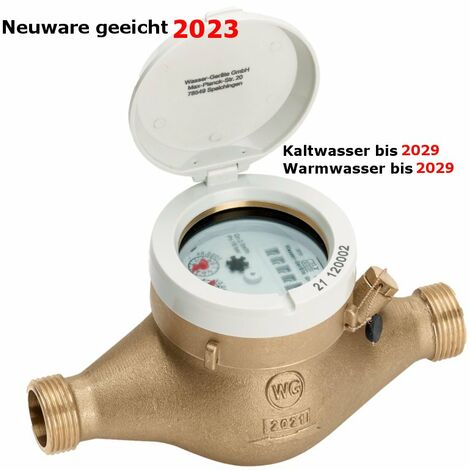 Hauswasserzähler, Wasseruhr 1" warm, 260mm, Qn 6