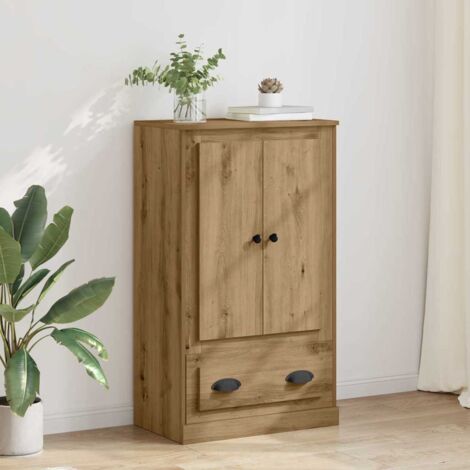 Haut Armoire avec tiroir ChĂŞne artisanal 60 x 35,5 x 103,5 cm vidaXL