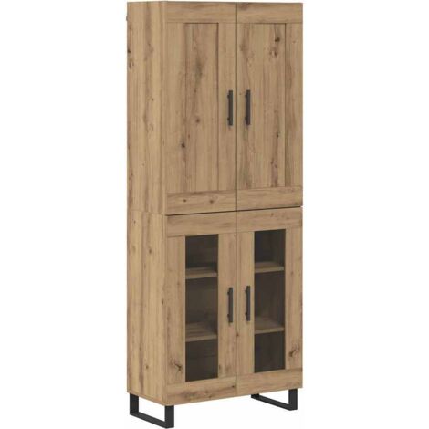 Haut Armoire Chêne artisanal 69,5 x 34 x 180 cm vidaXL