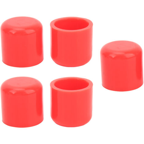 Haut de Parasol 4 Pièces. 5 Pièces Bouchon D'obturation en Silicone 30mm Flexible Résistant à L'usure Haute Performance Tuyau D'aspiration Prise Universelle Noir (Rouge).