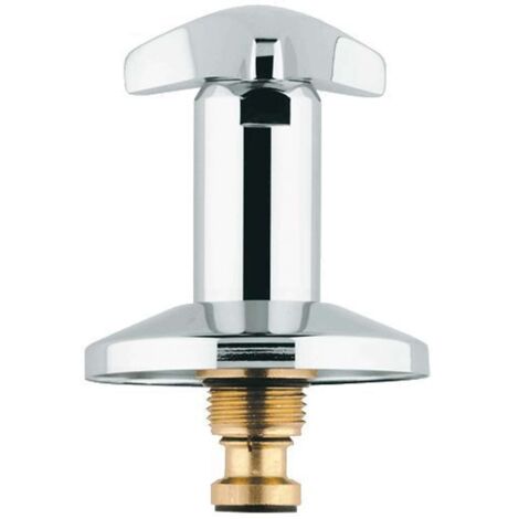 Haut du haut 11501 pour vannes UP Trecorn poignée marquage bleu 1/2 pouce chromé