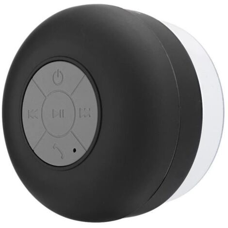 Haut-parleur Bluetooth Mini Haut-Parleur Sans Fil Bluetooth Lecteur de Musique Étanche de Salle de Bain avec Ventouse