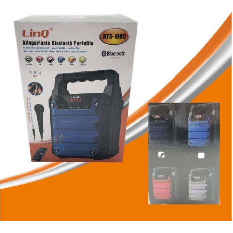 Haut-parleur Bluetooth Portable Kts-1085, Radio Fm, Lecteur Tf Et Usb