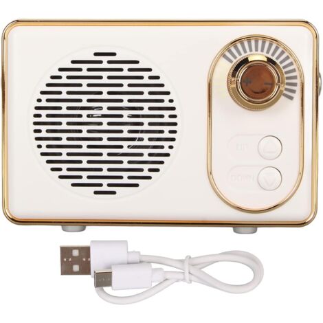 Haut-Parleur Bluetooth Rétro, Lecteur MP3 Vintage avec