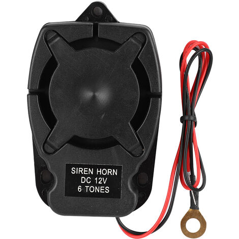 Haut-parleur d'alarme antivol pour véhicule, klaxon 6 sons, 110db, accessoires de système de sécurité, DC12V