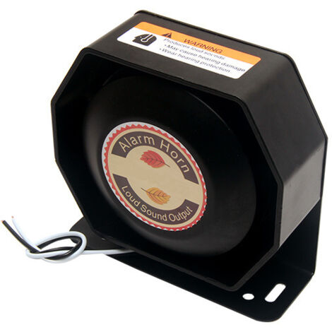 Haut-parleur d'alarme automobile, klaxon aigu, haut-parleur ultra-fin de 200 W, haut-parleur octogonal, haut-parleur à embouchure plate pour cri, haut-parleur universel deng ALOVEZ
