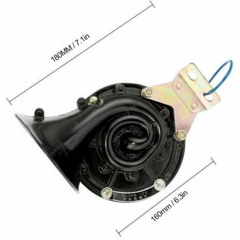 Haut-parleur électrique pour voiture 300 dB avec son d'escargot électrique 24 V