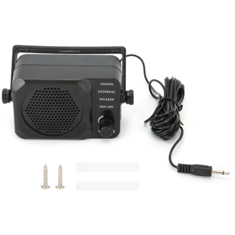 Haut-parleur Externe Mini 3W avec Filtre Anti-Bruit, Compatible Radio CB - Prise 3.5mm