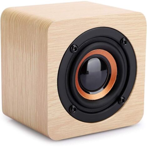 Haut - Parleur Portable - Petit Haut - Parleur Bluetooth sans Fil en Bois