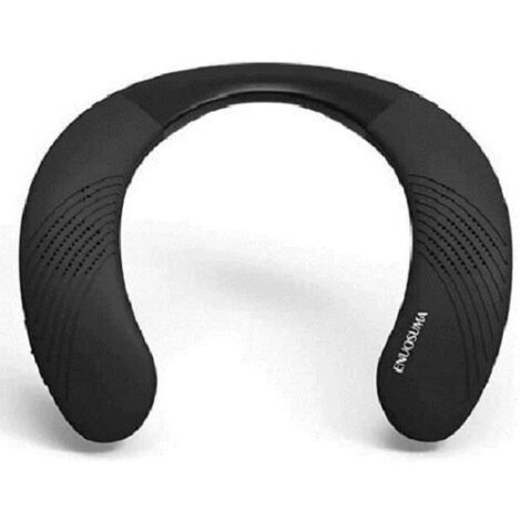HAUT-PARLEUR PORTABLE SANS FIL BLUETOOTH NECKBAND 5.0 - ENUOSUMA BS07 - VÉRITABLE SON STÉRÉO 3D, 12H DE TEMPS DE JEU POUR LE TRAVAIL