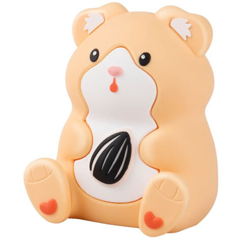 Haut-parleur sans fil 5.2 en forme animaux mignons lecteur musique MP3 avec support téléphone cochon d'inde