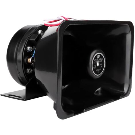 Haut-parleur sirène 200 W, klaxon 12 V 200 W, alarme universelle super puissante pour voiture, compatible avec système d'alarme