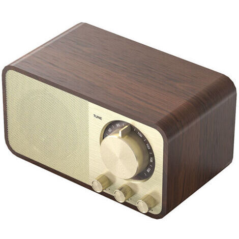 Haut - parleurs en bois Vintage Classic soundbar stéréo surround subwoofer aux FM Radio