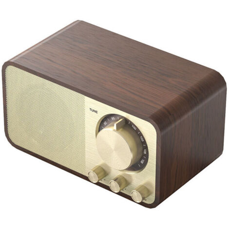 Haut - parleurs en bois Vintage Classic soundbar stéréo surround subwoofer aux FM Radio
