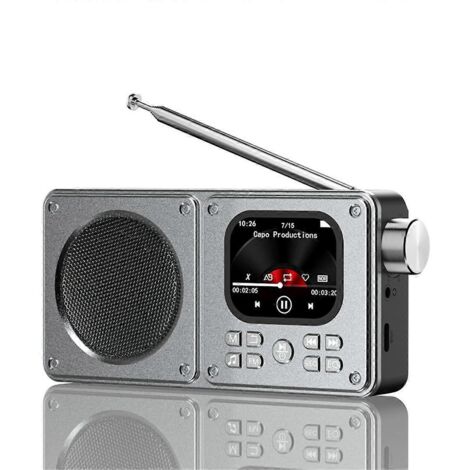 Haut-parleurs sans fil Bluetooth 5.4 et radio FM portable 87,5-108 MHz